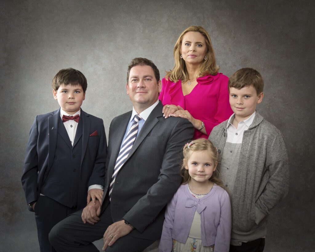 Portrait photo of a family by PJ McCormack, photographer near Athlone, Westmeath, Ireland.